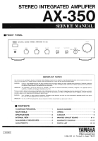 Yamaha AX-350-Service-Manual